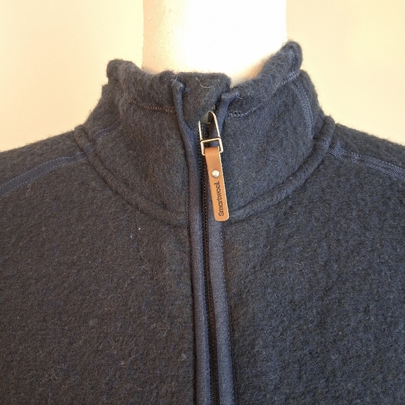 Smartwool Women's Hudson Trail Full Zip Fleece In Navy Blue Size Large - Picture 8 of 12